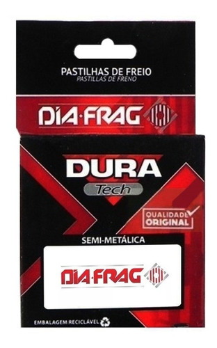 Pastilha Freio Diafrag Dianteira Hornet Cb 600 Com Abs 08/18