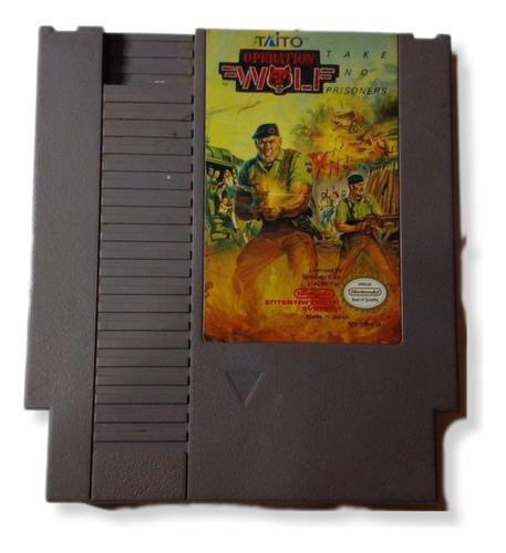 Casete De Nintendo De Operation Wolf 