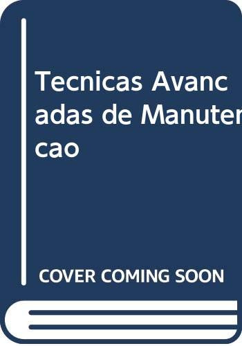 Libro Técnicas Avançadas De Manutenção De Mário Jorge Pereir