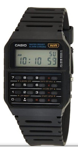 Reloj Casio Ca53 1z Unisex Calculadora Negro Resina Full