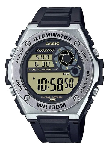 Reloj Casio Hombre Mwd-100h 100wr 10 Años Batería Luz Led