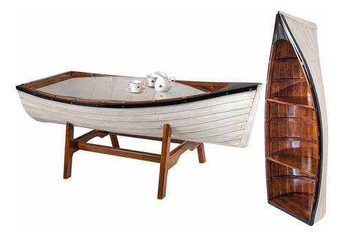 Sailingstory - Mesa De Café De Madera Para Barcos, Estante.