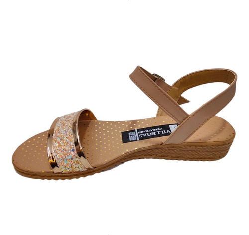 Zapatos Sandalia Dama Tira Brillos Huaraches Chanclas Mujer