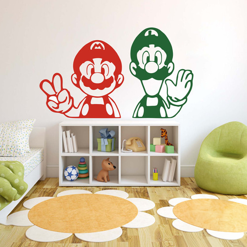 Vinilo Decorativo Para Pared Mario Bros Modelo 3 90x60cm