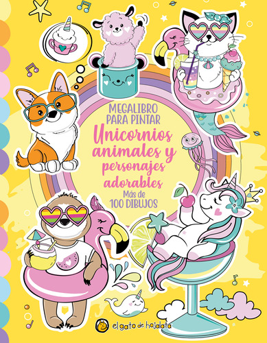 Libro Megalibro Para Pintar Unicornios Animales Y Person Lku