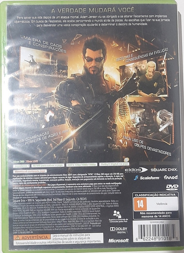 Jogo Do Xbox 360 Deus Ex Human Revolution Completo Usado (Usado)