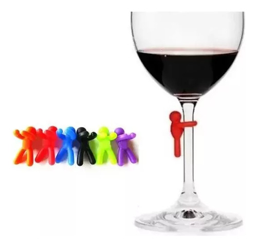 Kit De Marcadores Para Copas De Vino Y Bebidas Con 6 Piezas