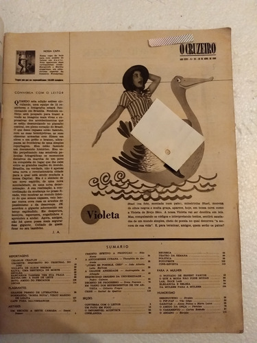 Revista O Cruzeiro N° 29 Com Maysa (Usado)