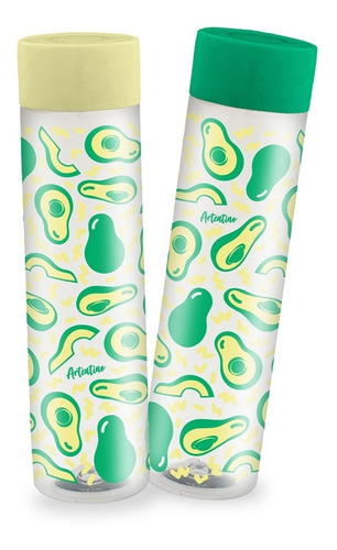 2 Botella Deportiva Agua Infantil Hombre Mujer Artentino Color Palta