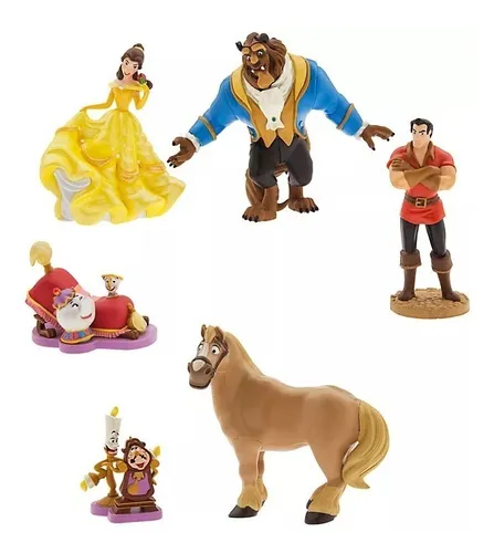 La Bella Y La Bestia - Set De 6 Figuras - Disney