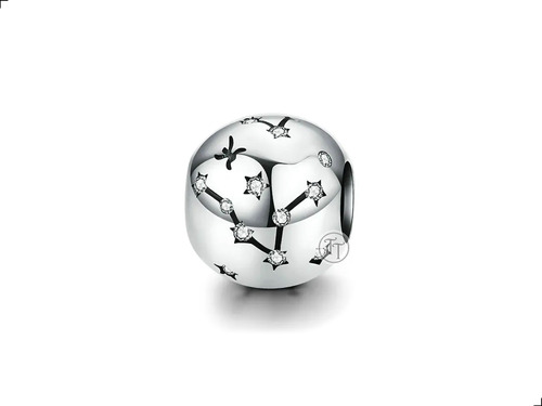 Charm Signo Piscis Plata Esterlina 925 Zir Cz Constelación