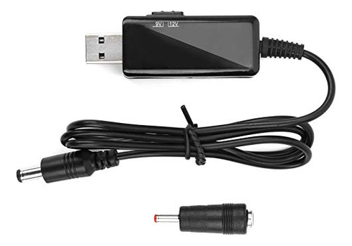 Convertidor De Voltaje Usb A 9v 12v Dc Booster Cable
