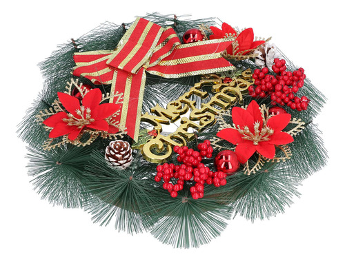 Corona De Navidad, Guirnalda De Pino Artificial, Puerta De N