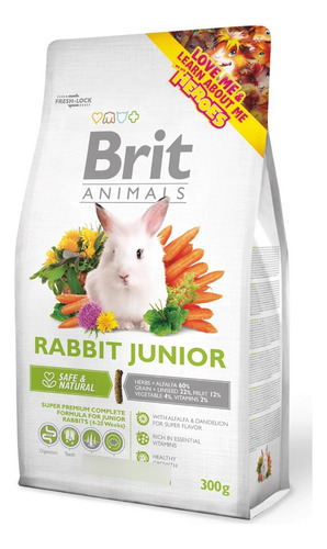 Alimento Brit Animals Rabbit Junior 300g