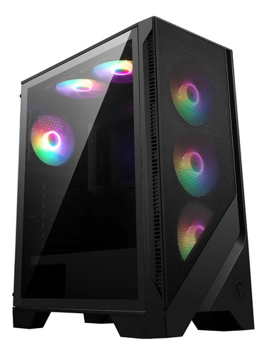 Gabinete Gamer Msi Mag Forge 120a Airflow Atx 6 Fan Rgb Negro