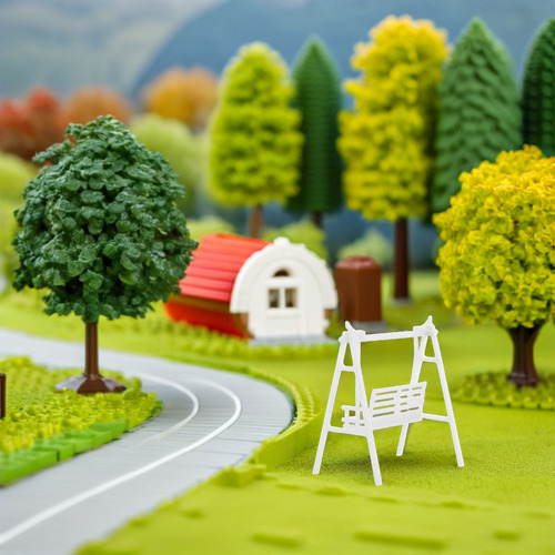 2 Columpios Para Casas De Muñecas: Colgantes En Miniatura A