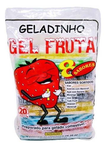 Geladinho E Geladão Gel Fruta Fardo 2 Pacotes