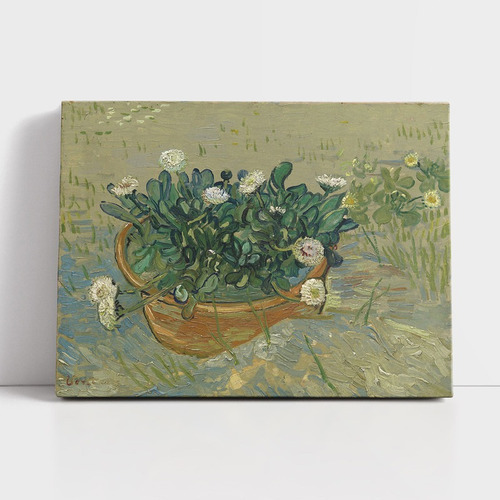 Cuadro En Lienzo Van Gogh Margaritas 70x55cm