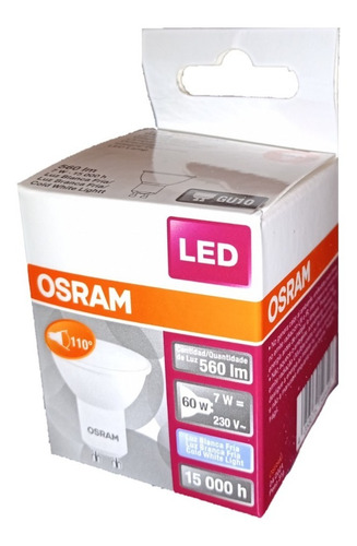 Imagen 3 de 6 de Aplique Riel 1 Metro + 4 Spots Dicro Led Osram 7w Cálida