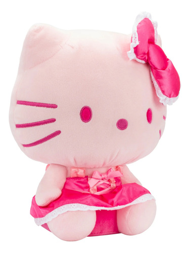 12 Inch Pink Monochorme Hello Kitty Childs Plush Toy Rosa Chicle