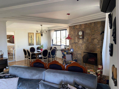 Imagem 9 de 30 de Apartamento À Venda C/ 197m² - 3 Suítes 3 Vagas 1 Por Andar Vila Alpina Sp - Ap0038