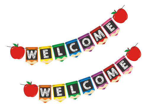 Banner De Papel De Boas-vindas, Diseño De Letras Para Decora
