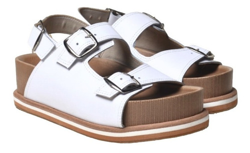 Sandalias Ojota Chancletas De Mujer De Cuero Traun - Ferraro