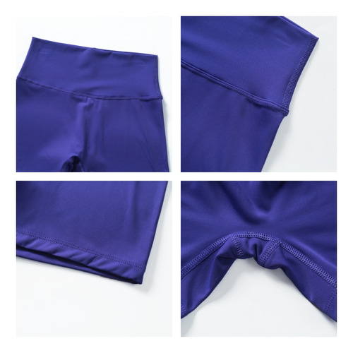 Shorts Deportivos Mujer Licra Corte Alto Ajuste Perfecto Gym