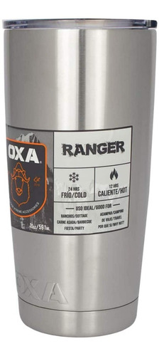 Imagen 3 de 9 de Termo De Acero Inoxi 20oz/591ml Oxa Conserva Frío Y Caliente