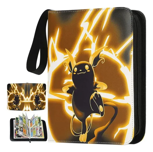 Álbum De Cartas Pokémon Con 900 Fundas – 50 Páginas De 9 Bolsillos – Forro De Piel Sintética Con Cremallera