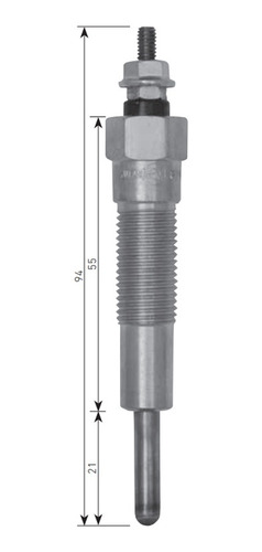 Calentador Nissan 9.5v. Rosca Gruesa