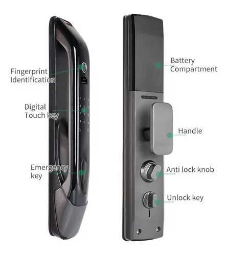 Cerradura Chapa Smart Motorizada Wifi Biométrica Tuya