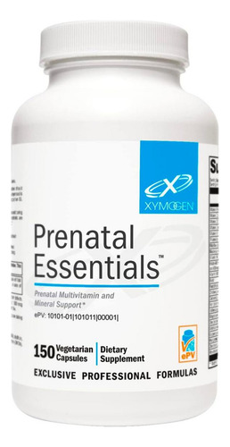 Xymogen Prenatal Essentials 150 Caps Vitaminas Prenatales