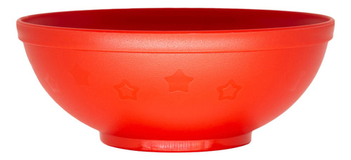 Pratinho Fundo Infantil Bebê Bowl Papinha Refeição 500ml Cor Vermelho