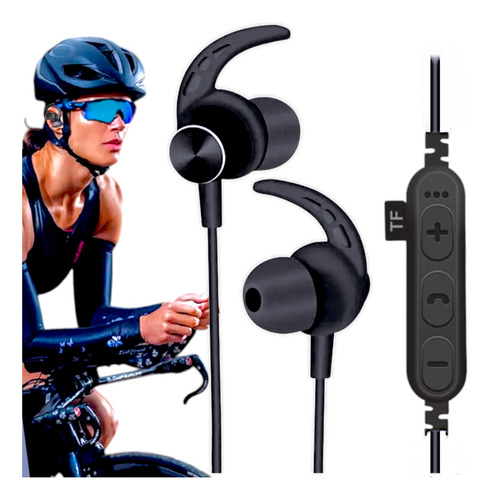 Fone De Ouvido Intra-auricular Bluetooth Com Entrada Sd