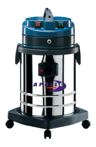 Aspiradora lavadora industrial De tacho Apollo Rio 35L  acero inoxidable, azul y negra 