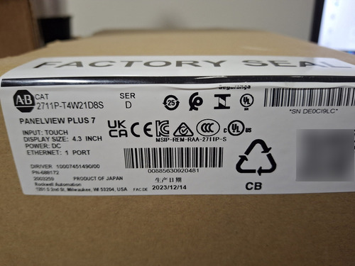 2711p-t4w21d8s / Panelview Plus 7 - Allen Bradley