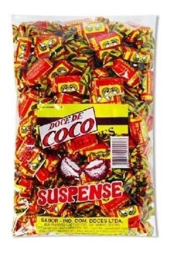 Bala De Coco Artesanal Suspense 500g