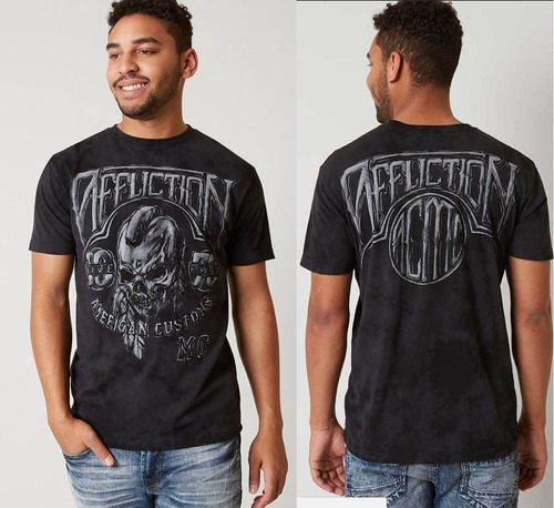 Imagen 3 de 3 de Remera Affliction Apache Chalkboard