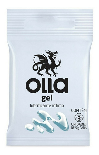 Imagem 2 de 7 de Kit 10x3 Olla Gel Lubrificante Íntimo (30 Sachês De 5g Cada)