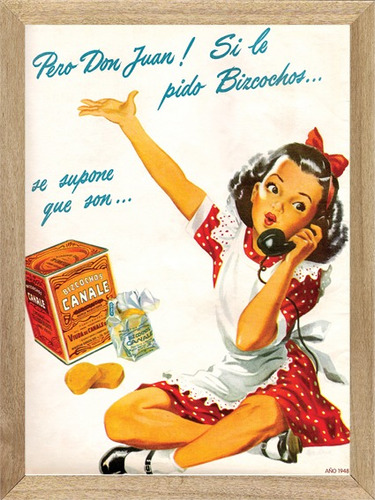 Bizcochos Canale , Cuadro, Poster, Publicidad           L660