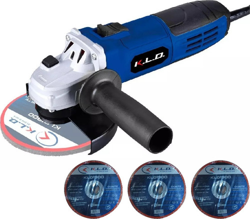 Amoladora Angular 4 1/2 115 Mm Kld Ag720k 720w + 3 Discos