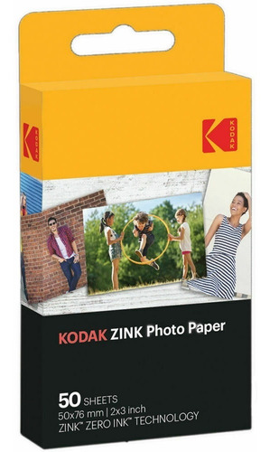 Kodak Zink Repuesto 50 Hojas Fotograficas Smile Printomatic