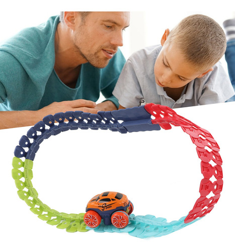 Juego De Pista De Carreras De Coches Para Niños, Juguete Fle