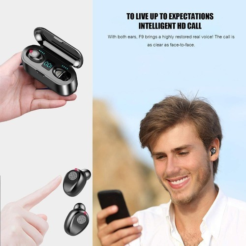 Imagen 3 de 5 de Audífonos Inalámbricos Táctil Bluetooth 120 Horas Powerbank