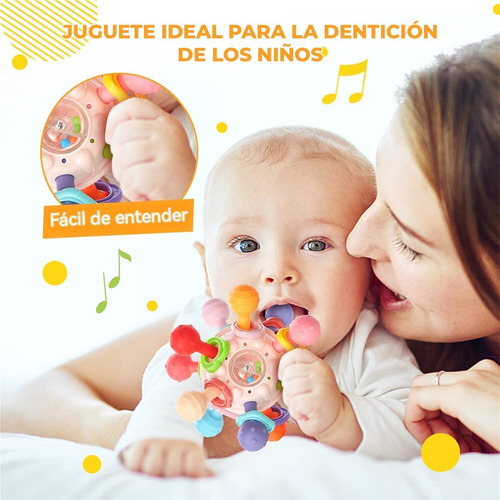 Sonajero Masticar Juguetes, Goma Dental Montessori Juguetes