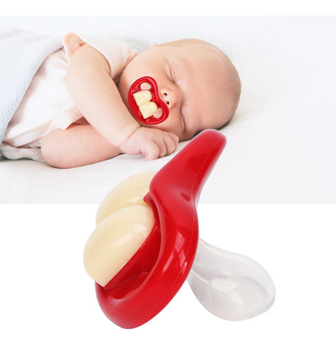 Chupete Infantil Divertido Con Forma De Diente De Cerval Saf