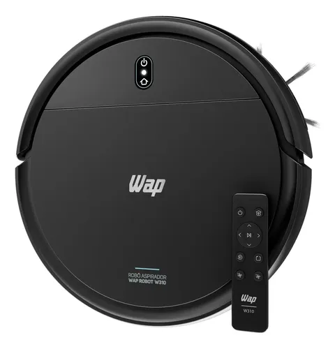 Robô Aspirador WAP Robot W310 3 em 1 com Base Carregadora e Contr...