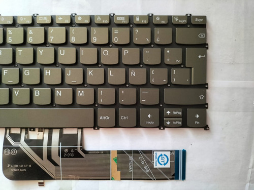 Teclado Compatible Con Lenovo Flex 6-14i 530-14ikb 530-14arr Plata Español Latinoamérica
