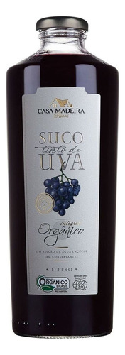 Suco De Uva Casa Madeira Tinto Integral Organico 1 Litro